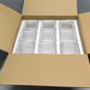 CONNOO 9 Pack Square Glass Vase 4" x 4" x 4", Clear Bulk Flower Vases for Centerpieces, Square Glass Cube Vase Floating Candle Holders for Wedding Party Home Decor