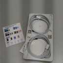 for MagSafe Charger: Magnetic Wireless Charging Pad for iPhone 17 16 15 14 13 12 Series & AirPods 4-2 Pro, Strong Magnet, Aluminum Alloy, USB-C/A Ports, Ultra-Thin & Portable, Ideal for Desk & Bedside (White)