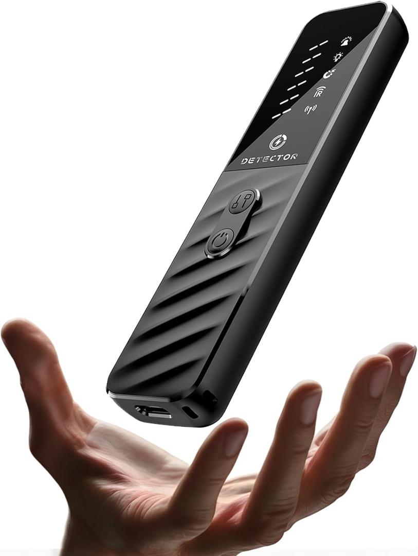 Hidden Camera Detectors, Anti Spy Bug Camera Finder & GPS Tracker Detector, Anti-Theft Alarm, 6-Level Sensitivity, 168H Battery, Privacy Pen Hidden Device Detector for Travel, Hotel, Home, Car, Office