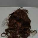 21'' Wavy False Hair Brown Synthetic Fiber False Hair for Women