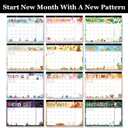 2026-2027 Wall calendar, January 2026 to June 2027, with thick paper, christmas style Wall calendar