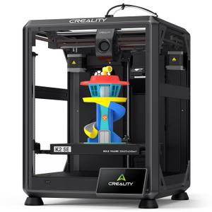 Creality K2 SE 3D Printer, Support Multicolor Printing Needs CFS, 500mm/s High-Speed Printing, Auto Leveling, Vibration Control, Compact Desktop Upgrate 3D Printer, Print Size 220x215x245mm