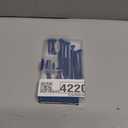 Wensilon 49 PCS) 1/4"" Concrete Screw Anchor Kit Blue Flat Head for Anchoring to Masonry, Block or Brick Stucco