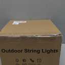 luckystyle 100FT LED Outdoor String Lights with Remote, 35+ 1 Shatterproof Bulbs Waterproof and Dimmable Patio Lights for Porch, Garden, Backyard, Deck, Balcony, 2700K Hanging Lighting (Warm White-2700K)