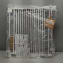 No Bottom Bar Baby Gate for Stairs Doorways, 29.5-43 in Wide Dog Gates Indoor, Adjustable Child Safety Gate Walk Thru, Auto Close Pet Gate for Kids Expandable Wall Mounted, Portable White