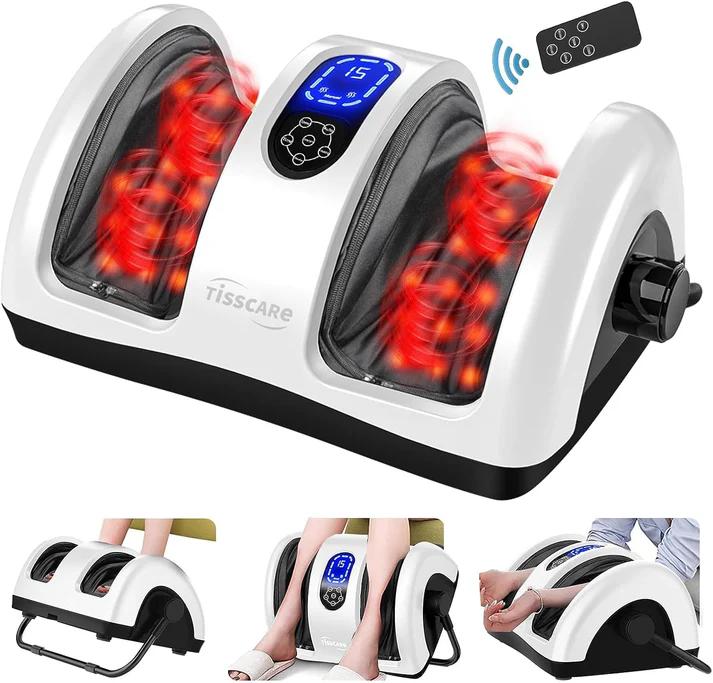 Shiatsu Foot Massager with Deep Kneading Heat Therapy | Tisscare 212