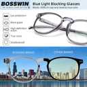 Blue Light Blocking Glasses for Women/Men - 4-Pack Computer Reading/Gaming/TV/Phone Glasses, Anti-Glare