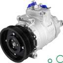 AC Compressor with A/C Clutch Fits for Audi TT 2.5L 12-13, for VW Jetta 05-14, Beetle 09-11 2.0L,Golf 10-14 2.5L, Passat 12-13 2.5L, 2014 2.5L (Comfortline; Trendline), Rabbit 06-09 2.5L