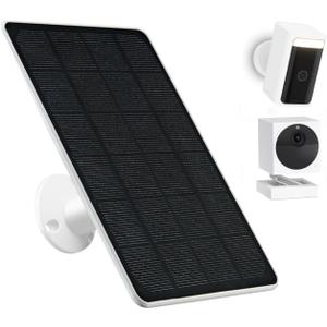Solar Panel Compatible with Wyze Battery Cam Pro, Cam Outdoor V1/V2, 9.4ft Waterproof Charging Cable, 360Adjustable Mount, IP65 Waterproof Solar Charger for Outdoor Security Camera