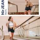 NirJEANS Women's Short Jeggings - Sexy Jeans Shorts for Women, High Waisted Crossover Women's Jeggings Booty Shorts for Women (4)