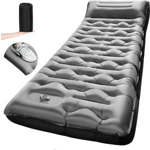 Camping Sleeping Pad,5.9 Inch Thick Camping Mat with Built in Pillow and Foot Pump,Self Inflating Sleeping Pad for Camping Backpacking