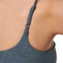 Women's Sweetheart V Neck Tank Top Adjustable Straps Workout Yoga Tops Going Out Basic Casual Crop Cami Shirts (Gray, M)