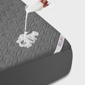 BEDLORE Waterproof Mattress Protector, RV Queen Size Mattress Pad Noiseless with Deep Pocket 6"-18" Depth, Soft Breathable Dirt-Proof Bed Mattress Cover Washable (Gray)