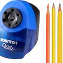 Bostitch Office QuietSharp 6 Electric Pencil Sharpener, Heavy Duty Classroom Sharpener, Size Selector with 6 Different Sizes, Perfect for Classroom and Homeschool Use, Blue