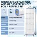 OEM-7-3-25-SF106 Pool Filter Cartridge Replacement for Hayward SwimClear C4020 C4025 C4030, CX880XRE Compatible, Pleatco PA106-PAK4, Unicel C-7488, Filbur FC-1226 FC-6430, High Flow, 4 Pack
