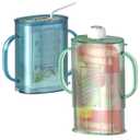 2 Pack Pouch Holder No Squeeze for Food Pouches & Drink Boxes, Adjustable Baby Pouch Holder with Larger Capacity Allows Toddlers Self-Feed Avoid Mess