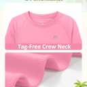 Boys UPF 50+ Swim Shirt Long Sleeve, 1 or 2 Pack UV Sun Protection Rash Guard, Youth Kids SPF Water Shirts for Beach Surf (Pink)