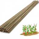 Bamboo Stakes,4Ft,65Pack,Bamboo Garden Stakes,for Tomato,Beans,Vegetable and Flowers, Potted Plants,Indoor and Outdoor Climbing Plants