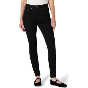 Amazon Essentials Women's Women's High Stretch High-Rise Skinny Jean (4, Black)