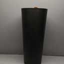 Dark Charcoal Marble S32DCM Contempo Tall Round Planter, 13 by 28-Inch