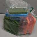 6 Pack Sandwich Containers, Colored Sandwich Boxes for Lunch, Reusable and Easy to Open Fun Sandwich Container (in 3 Colors)