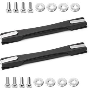 MroMax 2Pcs Luggage Handle 9.06" x 0.98" (L x W) Plastic Pull Handle Grip Replacement 230mm x 25mm for Luggage Suitcase Box Black Tone