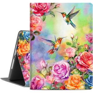 Lokigo New iPad 10.2 Case, iPad 9th 8th 7th Generation Case,10.2 inch iPadCase for ipad 7th/8th/9th gen, Multi-Viewing iPad Cover 9th Generation, Hummingbird