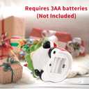 Gnomes Ceramic Christmas Tree 12inch Hand Painted Pre-Lit Gnomes Ceramic with 46 Multicolored Lights for Fireplace Bedroom Night Table Valentine's Day Gift St. Patrick's Day Decoration