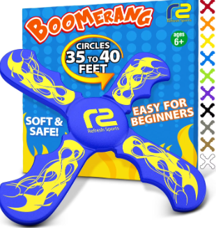Boomerang for Kids  It Really Does Fly Back  Fun & Easy to Use Gifts for Boys & Girls  Best Toys for Ages 813 Gift Idea  Soft Foam Design Valentines Gift for Kids 6 7 8 9 10+ Year Old Boy Gifts