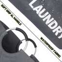 Twira 100L Large Laundry Basket, Laundry Hamper Stands Up Well, Laundry Bag with Padded Handles, Waterproof Clothes Bin Collapsible, Clothes Hamper for Bathroom, Laundry, College (Dark Grey)