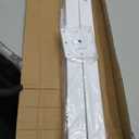 2PCS Adjustable Square Table Leg (24-40inch), Metal Desk Legs, 2PCS-White