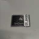 Classic Framed Showers Sign (Black/Silver) - Small 2 Pack
