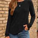AUTOMET Womens Long Sleeve Shirts Fall Fashion Tops 2026 Blouses Dressy Sweaters Tunic Winter Clothes Casual Outfits (Black, S)