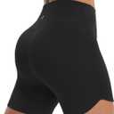 baleaf Womens 5" Biker Shorts High Waisted Workout Spandex Short Tummy Control Gym Yoga Athletic with Pocket (Black, XS)