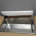 6 Pack Hotel Pans, Full Size 6" Deep Stainless Steel Steam Table Pan, 20.8" L x 12.8" W 22 Gauge Metal Commercial Catering Food Pans Anti Jam Food Storage Containers