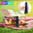 Fly Fans for Tables, Food Indoor Outside,4 Pack Portable Outdoor Picnic Fan, Batteries Powered Table Restaurant, Party, Home, Outdoor Dinner(Black)