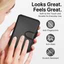 for MagSafe Wallet, Magnetic Phone Wallet RFID Blocking, Slim 5-8 Card Holder with Cash Slot & Clear ID Window, Minimalist Mag Safe Wallets for iPhone 17/16/15/14/13/12 Series, Midnight Black