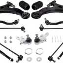 maXpeedingrods 14Pcs Front Lower Control Arm for Toyota Camry 2007-2011 Suspension Kit with Ball Joints Sway Bar End Links Tie Rod End Link Boots (14Pieces)