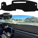 Dash Cover for 2022-2025 2026 Chevy Chevrolet Silverado/GMC Sierra Accessories 1500 2500HD 3500HD Dashboard Cover with HUD Sunshield Non-Slip Center Console Protector Pad (Only fits 13.4 in Screen) (Black)