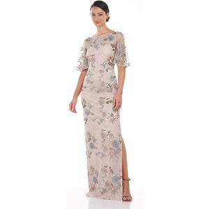 JS Collections Womens Daphne Flutter Column GownDress, Size: 16