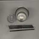 DOMICARE 30 oz Tumbler with Lid and Straw, Stainless Steel Tumblers Bulk, Insulated Vacuum Double Wall Coffee Travel Mug, Stainless Steel 8 Pack