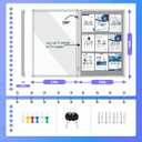 Magula 36"x24" Enclosed Bulletin Board Tamper-Proof Dispaly Case, Aluminium Frame, Shatter Resistant Lockable Bulletin Board, Lockable Noticeboard