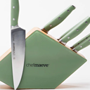 Chef Maeve 7 Piece Knife Set - Green