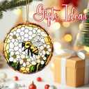 2 x Christmas Ornaments, Bee Ornament, Christmas Tree Decorations, Holiday Decorations, Holiday Ornaments, Bee Gifts, Holiday Party Gifts, and Xmas Gift Ideas