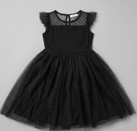 Kids Dress Color Black Size 130