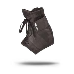 MUELLER Sports Medicine Soft Ankle Brace with Straps, Ankle Pain Relief Support for Men and Women, Ideal for Sprains, Strains, Arthritis, Black, Small