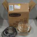 Rubbermaid Brilliance Glass Round Leak-Proof 6-Piece Set Food Storage Containers, Food Containers with Lids, Meal Prep Containers