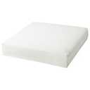  White Rectangle Outdoor Seat Cushion  Size 24x24x6 Inch (Without Cover)