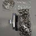 Grommet Tool Kit, Grommet Setting Tool and 100 Sets Eyelets with Storage Box, 1/2 Inch Inside Diameter