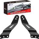 Nilight 90031B 2PCS 52 Curved LED Light Bar Bracket at Upper Windshield Roof Cab for 99-06 Chevy Silverado Suburban Avalanche Tahoe & GMC Yukon Sierra